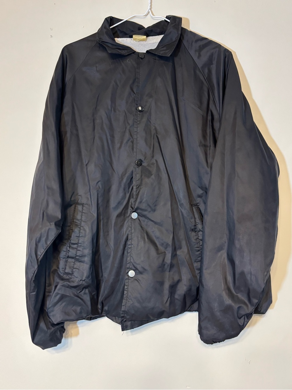 Augusta Sportswear Black Coach-Style Raincoat Jacket